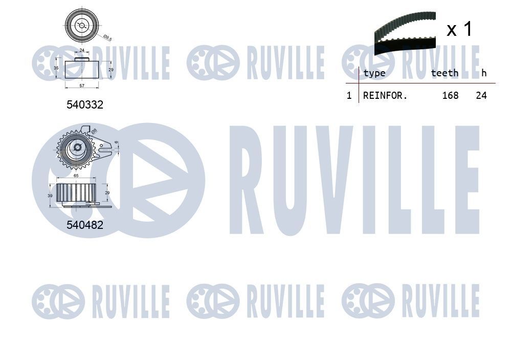 RUVILLE Frihjulskoppling, generator 56336 56336 Frihjulskoppling generator RUVILLE SKODA OCTAVIA