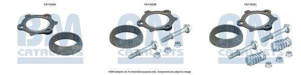 BM CATALYSTS Montaaæikomplekt, tahma- / partiklifilter FK11025 BM CATALYSTS FK11025 Flexitoru väljalskesüsteem Toyota Land Cruiser 100 odav