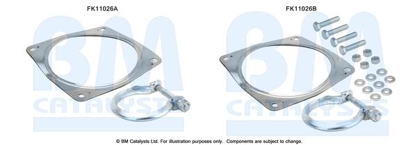 BM CATALYSTS Montagesatz, Ruß- / Partikelfilter FK11026 Montagesatz Abgasanlage BM CATALYSTS Fiat 126 FK11026