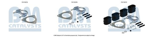 BM CATALYSTS Montageset partikelfilter FK11027 Fiat FREEMONT Montageset uitlaat BM CATALYSTS FK11027