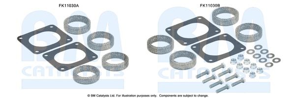 BM CATALYSTS Kit di montaggio, Filtro antiparticolato / particellare FK11030 FK11030 costo Kit montaggio impianto gas scarico BM CATALYSTS BMW X1