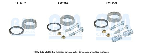 BM CATALYSTS Montageset partikelfilter FK11049 Smart CITY-COUPE Flexibele uitlaatpijp BM CATALYSTS FK11049