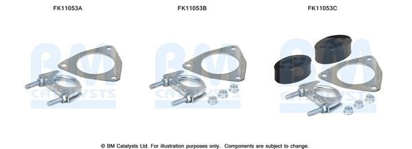BM CATALYSTS Montageset partikelfilter FK11053 Fiat FREEMONT Montageset uitlaatsysteem BM CATALYSTS FK11053