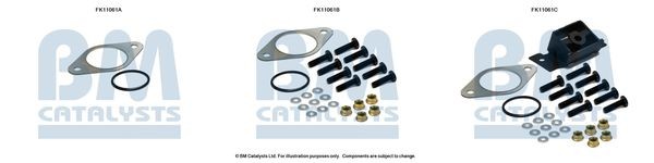 Kit de montagem, filtro de fuligem / partículas BM CATALYSTS FK11061 BM CATALYSTS FK11061 Tubo ondulado sistema de escape NISSAN QASHQAI 2023