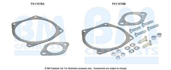 BM CATALYSTS Montaaæikomplekt, tahma- / partiklifilter FK11078 BM CATALYSTS FK11078 Flexitoru väljalskesüsteem Nissan Navara D22 hind