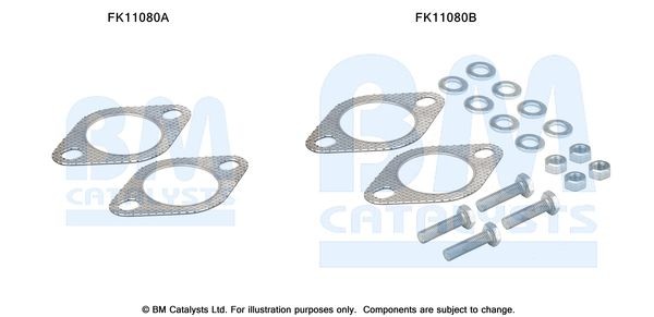 BM CATALYSTS Montaaæikomplekt, tahma- / partiklifilter FK11080 BM CATALYSTS FK11080 Summuti sukk Kia Rio UB hind