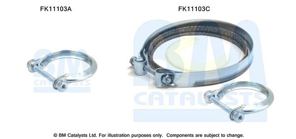 BM CATALYSTS Montāžas komplekts, Sodrēju- / Daļiņu filtrs FK11103 BM CATALYSTS FK11103 Gofrēta caurule izplūdes gāzu sistēma CITROËN C2 Hatchback (JM) par izdevīgu cenu