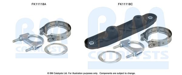 BM CATALYSTS Asennussarja, Noki- / hiukkassuodatin FK11118 FK11118 BM CATALYSTS Pakoputken asennussarja VW CRAFTER