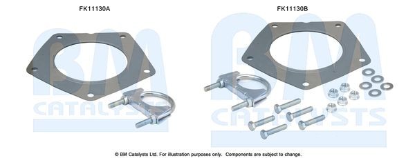 BM CATALYSTS Monteringssæt, sod- / partikelfilter FK11130 Flexrør udstødning BM CATALYSTS BMW 5-serie FK11130