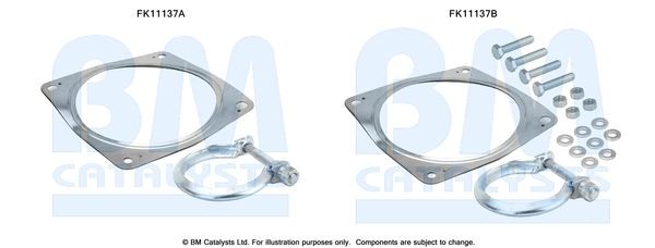 BM CATALYSTS Kit de montagem, filtro de fuligem / partículas FK11137 Flexível de escape BM CATALYSTS TOURNEO CONNECT FK11137 baratos