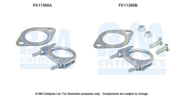 BM CATALYSTS Σετ τοποθέτησης, φίλτρο σωματιδίων / κάπνας FK11366 FK11366 Σετ τοποθ καταλύτης CHRYSLER LE BARON BM CATALYSTS