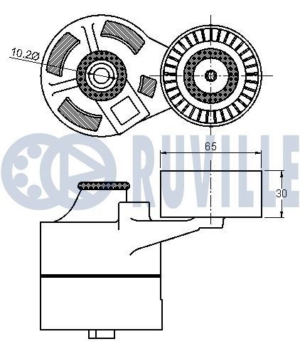 RUVILLE Polia de desvio / de guia, correia dentada 56610 RUVILLE 56610 Polia de desvio / de guia, correia dentada Peugeot 205 I preço