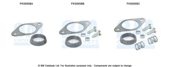 BM CATALYSTS Monteringssats, avgasrör FK50058 FK50058 BM CATALYSTS monteringssats avgassystem NISSAN NP300 PICKUP