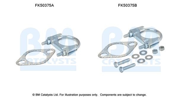 BM CATALYSTS Monteringssats, avgasrör FK50375 FK50375 Monteringssats avgassystem BM CATALYSTS SKODA FAVORIT