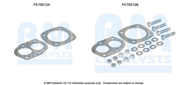 BM CATALYSTS Montáżna sada pre výfukovú trubku FK70012 Montáżna sada pre výfukový systém LANCIA BM CATALYSTS FK70012