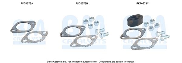 BM CATALYSTS Monteringssett, eksosrør FK70573 Monteringssett eksosanlegg BM CATALYSTS CERATO FK70573 billige