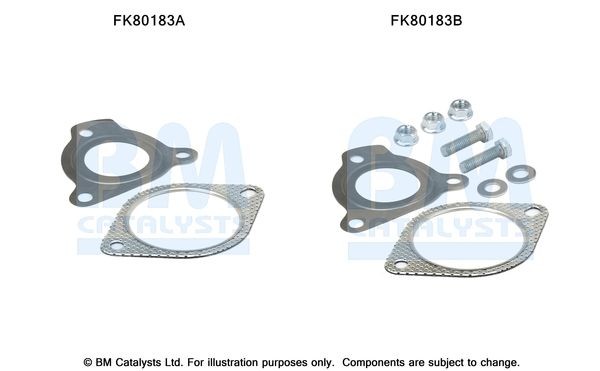 BM CATALYSTS Montagesæt, katalysator FK80183 Monteringssæt udstødning BM CATALYSTS 19 FK80183 billig