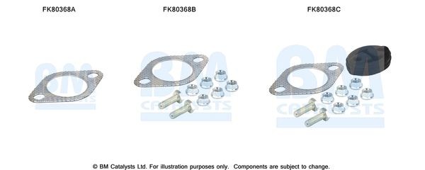 BM CATALYSTS Montāžas komplekts, Katalizators FK80368 Montāžas komplekts izplūdes gāzu sistēma BM CATALYSTS StreetKA FK80368 lēti