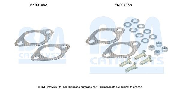 BM CATALYSTS Montaažikomplekt, Katalüsaator FK90708 FK90708 Montaaæikomplekt katalüsaator MITSUBISHI PAJERO BM CATALYSTS