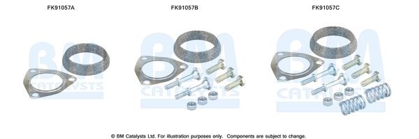 BM CATALYSTS Montaažikomplekt, Katalüsaator FK91057 BM CATALYSTS FK91057 originaal Montaaæikomplekt katalüsaator Honda Civic Fastback hind