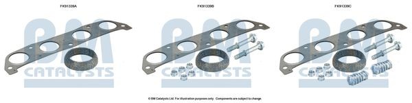 BM CATALYSTS Montageset, katalysator FK91339 BM CATALYSTS FK91339 Katalysator montageset Subaru LIBERO originele