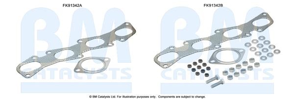 BM CATALYSTS Katalyzátor - montáżna sada FK91342 BM CATALYSTS FK91342 Montáżna sada katalyzátor Alfa Romeo 156 Sportwagon cena