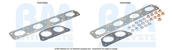 BM CATALYSTS Kit montaggio catalizzatore FK91509 BM CATALYSTS FK91509 Kit di montaggio catalizzatore BMW E88 originali prezzo