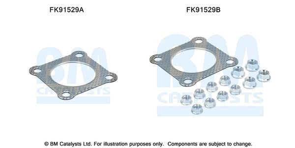 BM CATALYSTS Kit montaggio catalizzatore FK91529 FK91529 costo Kit montaggio impianto gas scarico BM CATALYSTS Volkswagen AMAROK