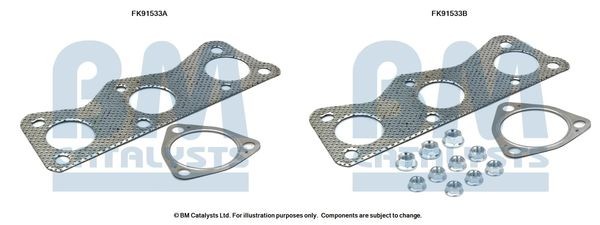 BM CATALYSTS Monteringssett, katalysator FK91533 FK91533 Monteringssett katalysator VW T-CROSS BM CATALYSTS