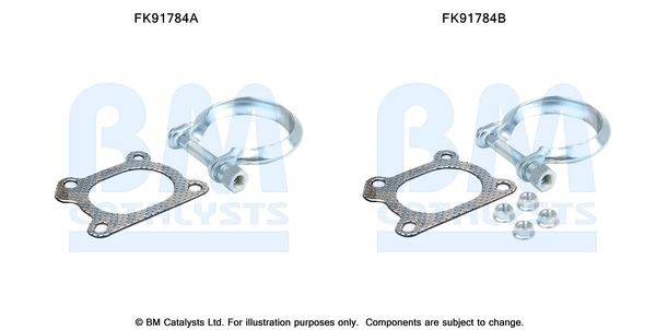 BM CATALYSTS Montageset, katalysator FK91784 FK91784 BM CATALYSTS Katalysator montageset Volkswagen goedkoop