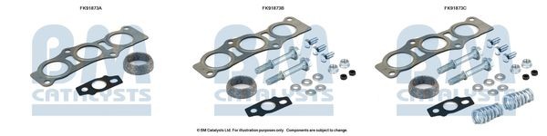 BM CATALYSTS Montageset, katalysator FK91873 Suzuki SAMURAI Katalysator montageset BM CATALYSTS FK91873