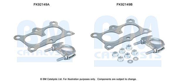 BM CATALYSTS Kit montaggio catalizzatore FK92149 BM CATALYSTS FK92149 Kit di montaggio catalizzatore Seat Altea 5p1 prezzo