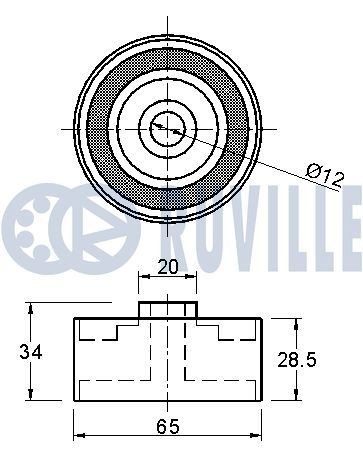 RUVILLE Svingningsdemper, tannrem 57061 RUVILLE 57061 Svingningsdemper, tannrem Mazda 6 gy billige