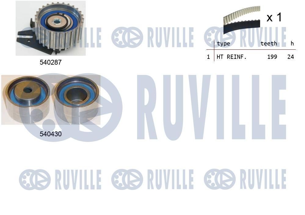 RUVILLE Strammehjul, registerreim 57904 57904 Strammerull, tannrem RUVILLE DAIHATSU CUORE