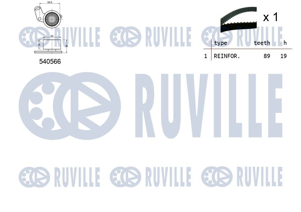 RUVILLE Spennarm, vifterem 58119 Beltestrammer RUVILLE IMPREZA 58119 billige
