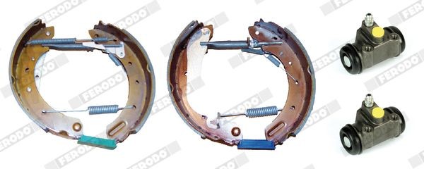 FERODO Bremžu komplekts, Trumuļu bremzes FMK612 FERODO FMK612 Bremžu komplekts, Trumuļu bremzes NISSAN Terrano II SUV (R20) 3.3 170 ZS 1996