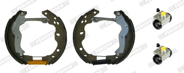 FERODO Bremsesett, trommebremse FMK615 FERODO FMK615 Bremsesett, trommebremse SUZUKI SX4 I Hatchback (EY, GY) 2.0 (RW415, RW416, RW420) 152 hk 2011