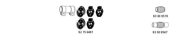 HJS Výfukový systém Fo_948 Fo_948 Koncový tlmič výfuku SAAB 95 Kombi HJS