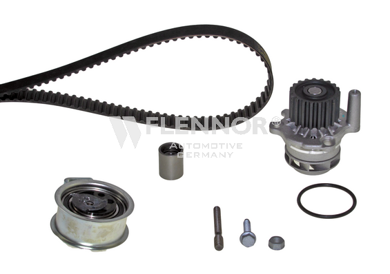 FLENNOR Bomba de água + kit de correia dentada FP04458V-1 FP04458V-1 Bomba de água + kit de correia de distribuição VOLVO S40 FLENNOR