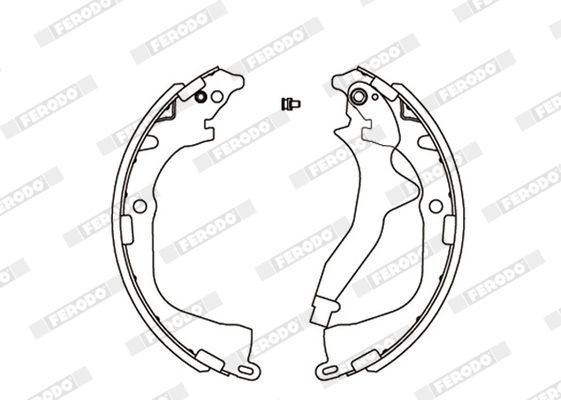 FERODO Kit ganasce freni FSB4165 FSB4165 Ganasce freno FERODO Volkswagen LT costo