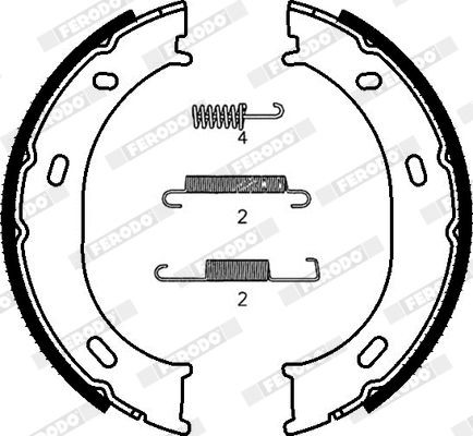 FERODO Ganasce freno a mano FSB624S FSB624S costo Ganasce freno a mano MERCEDES-BENZ /8 FERODO