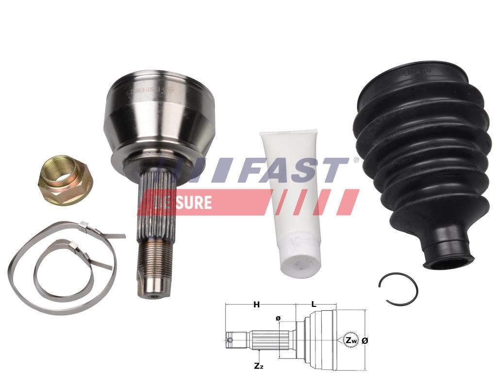 Drivledd FAST FT25072K FAST FT25072K Drivledd FIAT PALIO 2009