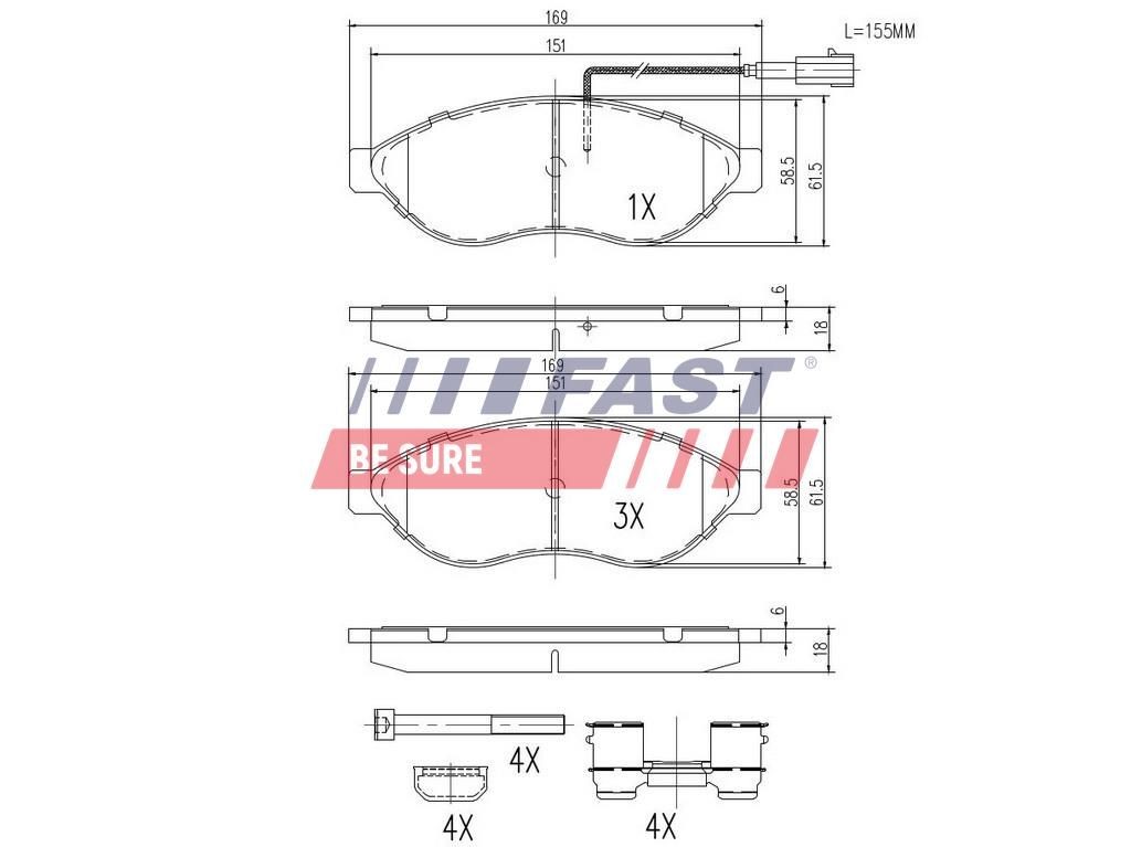 FAST Bremžu kluči FT29130 FT29130 Bremžu kluči FAST NISSAN CABSTAR E