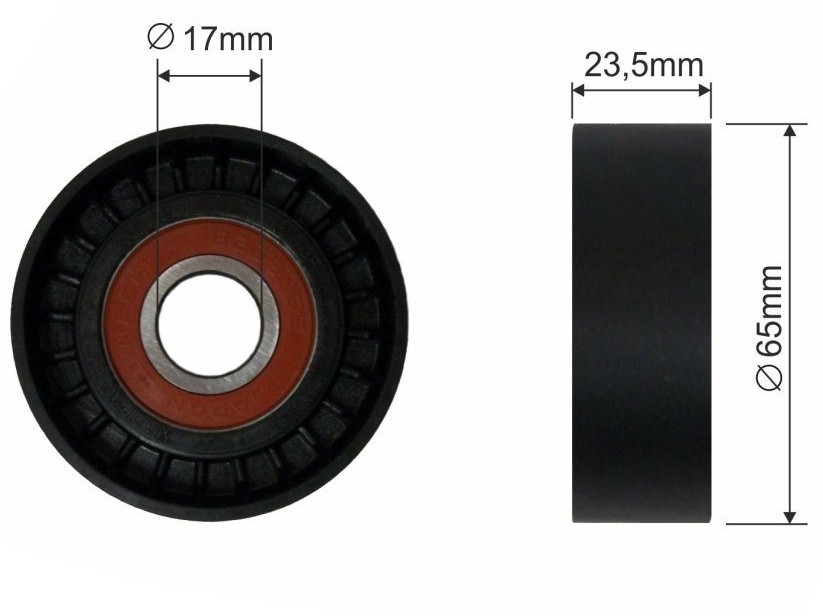 FAST Spriegotājrullītis, Ķīļrievu siksna FT44521 FT44521 Spriegotājrullītis KIA SPORTAGE FAST