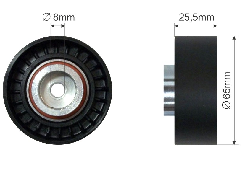 FAST Geleiderol / omdraairol v-snaren FT44537 FAST FT44537 originele Geleiderol Ford Transit mk5 Van kosten