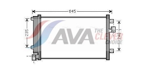 AVA COOLING SYSTEMS Kondensator, klimaanlæg FT5328D Kondensor AC AVA COOLING SYSTEMS Fiat PUNTO FT5328D