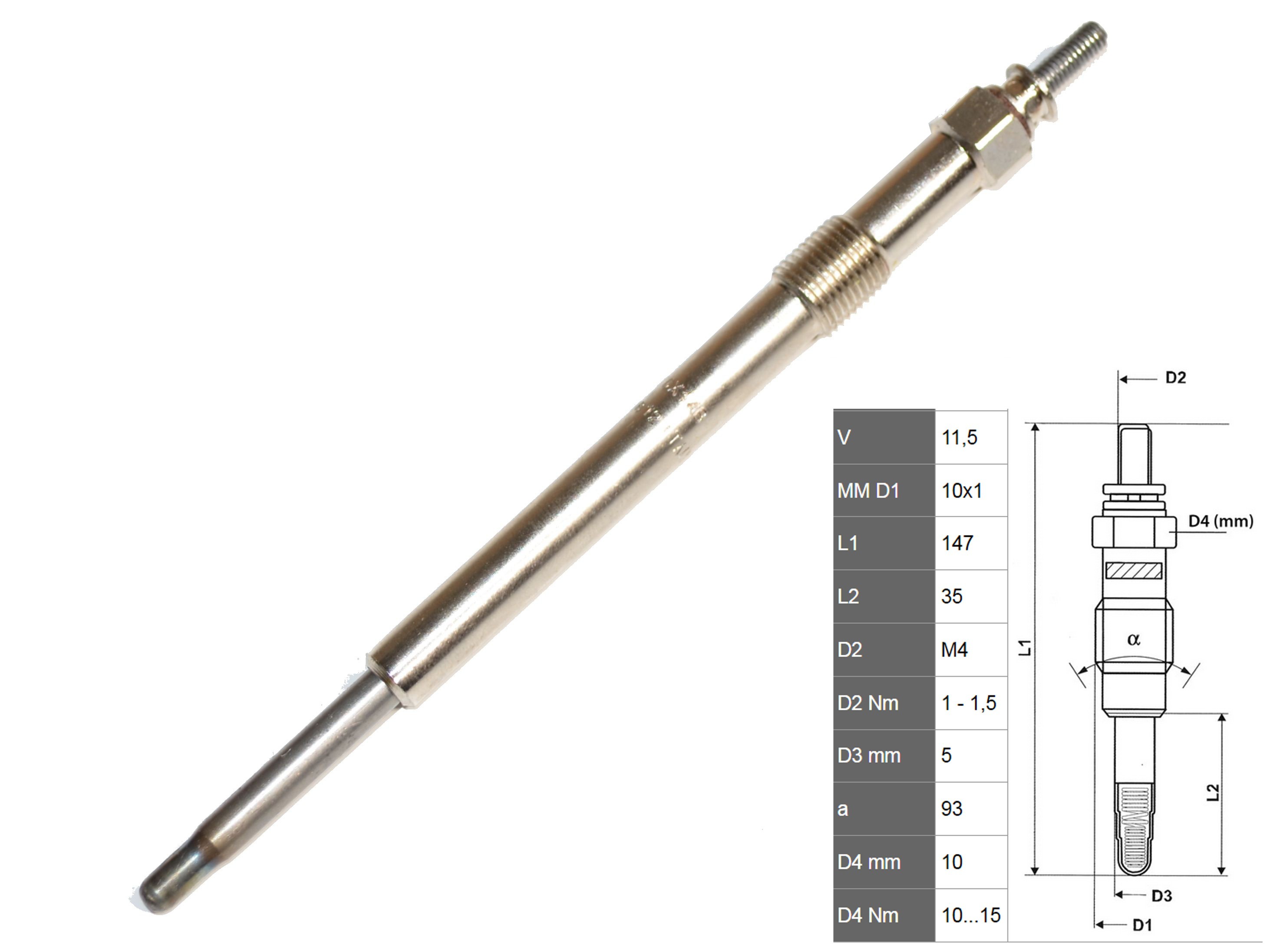 FAST Bougie de préchauffage FT82736 FAST FT82736 Bougie de chauffe diesel Land Rover Defender Pick-up pas cher