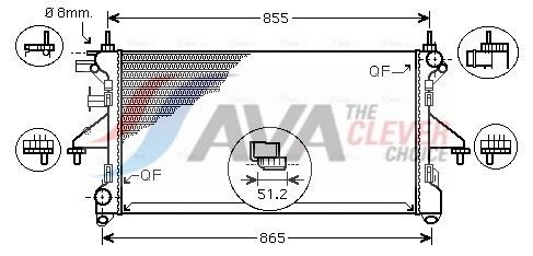 AVA COOLING SYSTEMS Radiateur FTA2399 Koelmodule FIAT AVA COOLING SYSTEMS FTA2399