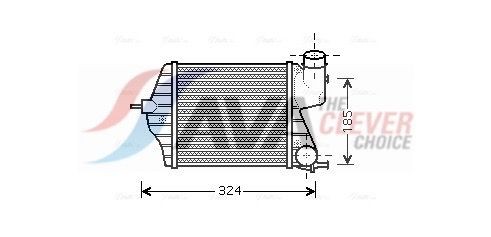 AVA COOLING SYSTEMS Ιντερκούλερ FTA4309 AVA COOLING SYSTEMS FTA4309 Ιντερκούλερ Lancia Musa 350 τιμες