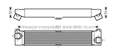 PRASCO Intercooler FTA4360 Radiator intercooler PRASCO Peugeot 205 FTA4360